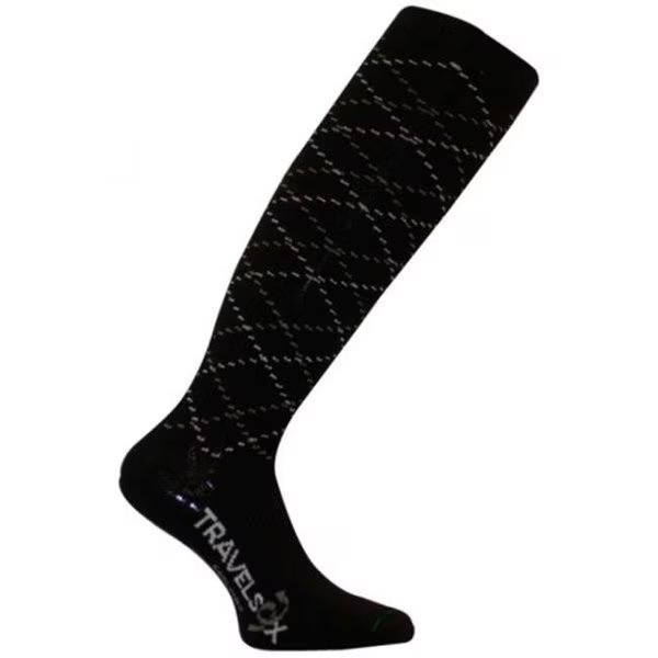 Travelsox TS 5000W Patented Graduated Compression OTC Socks 10-18 Mmhg; Black - Medium, Travelsox, Mfr#: TS5000W_BK_MD